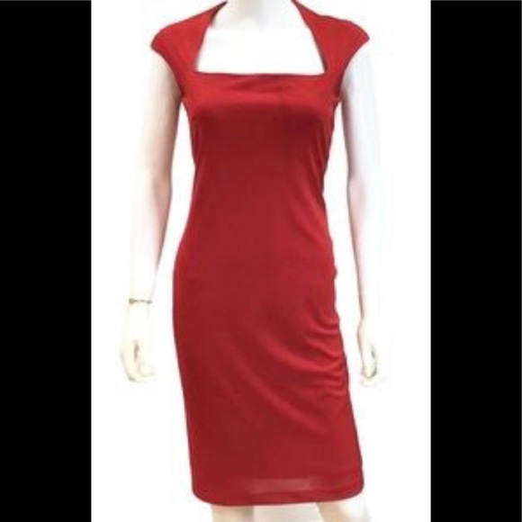 Maria Bianca Nero satin sheath pencil dress. - Picture 2 of 9